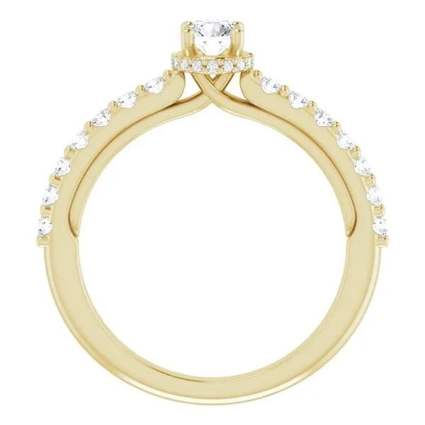 Hidden Halo-Style Engagement Ring Image 2 Rox Atlanta Jewelers Decatur, GA