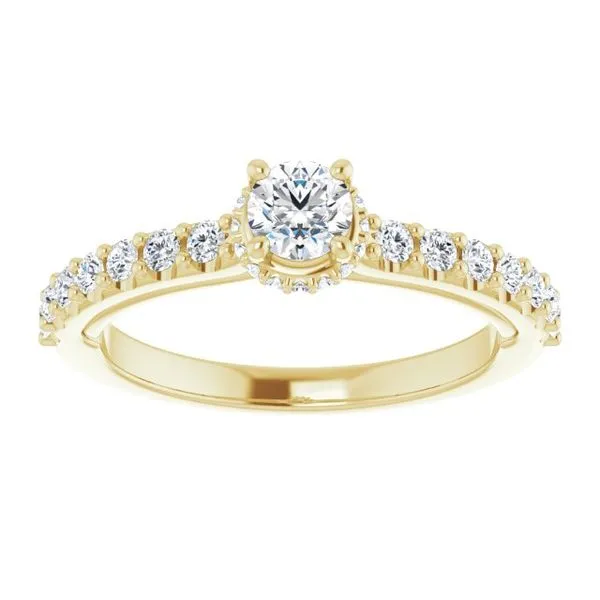 Hidden Halo-Style Engagement Ring Image 3 Rox Atlanta Jewelers Decatur, GA