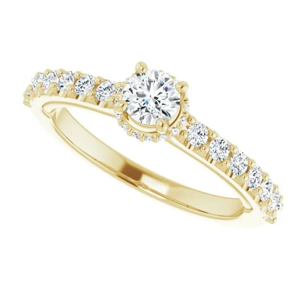 Hidden Halo-Style Engagement Ring Image 5 Clater Jewelers Louisville, KY