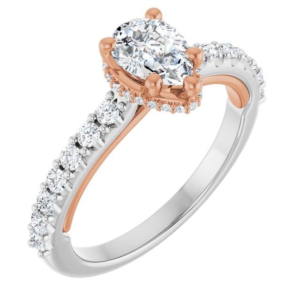 Hidden Halo-Style Engagement Ring