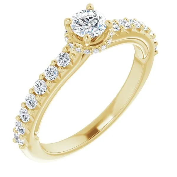 Hidden Halo-Style Engagement Ring Futer Bros Jewelers York, PA
