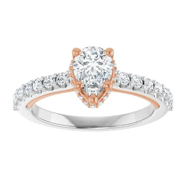 Hidden Halo-Style Engagement Ring Image 3 Austin's Fine Diamonds & Jewelry Lyndhurst, NJ