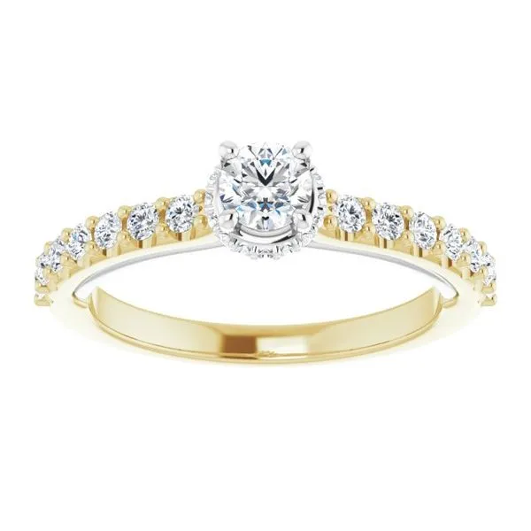 Hidden Halo-Style Engagement Ring Image 3 Vulcan's Forge LLC KANSAS CITY, MO