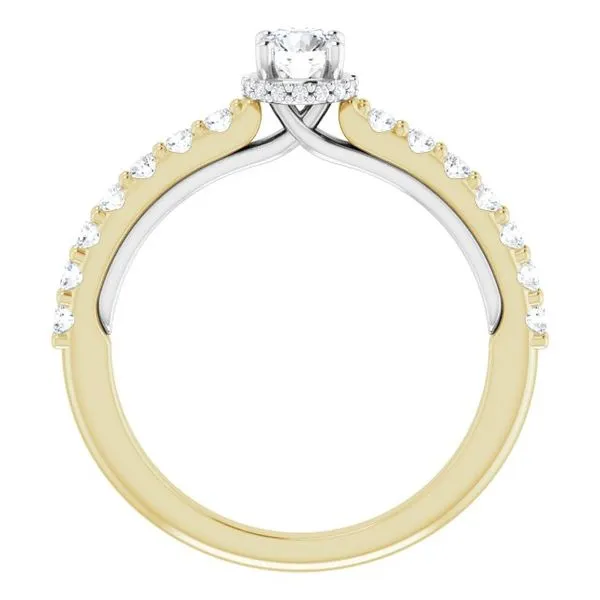 Hidden Halo-Style Engagement Ring Image 2 Arezzo Jewelers Elmwood Park, IL