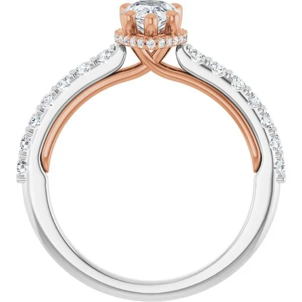 Hidden Halo-Style Engagement Ring Image 2 Austin's Fine Diamonds & Jewelry Lyndhurst, NJ