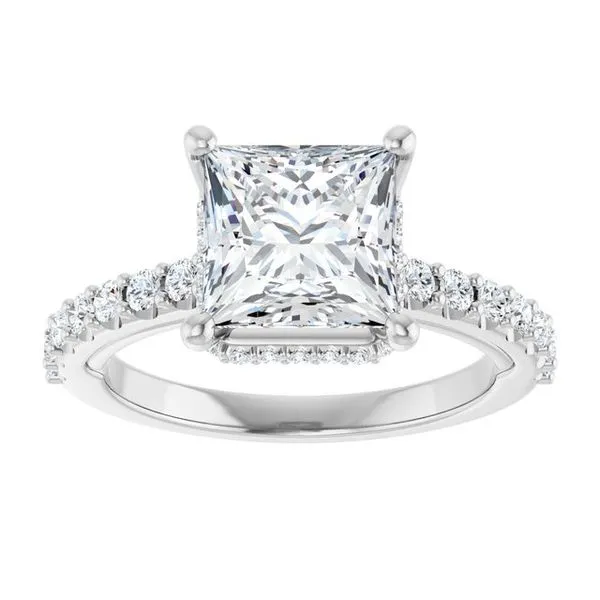Hidden Halo-Style Engagement Ring Image 3 Clater Jewelers Louisville, KY