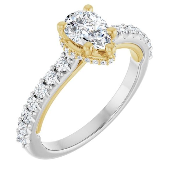 Hidden Halo-Style Engagement Ring
