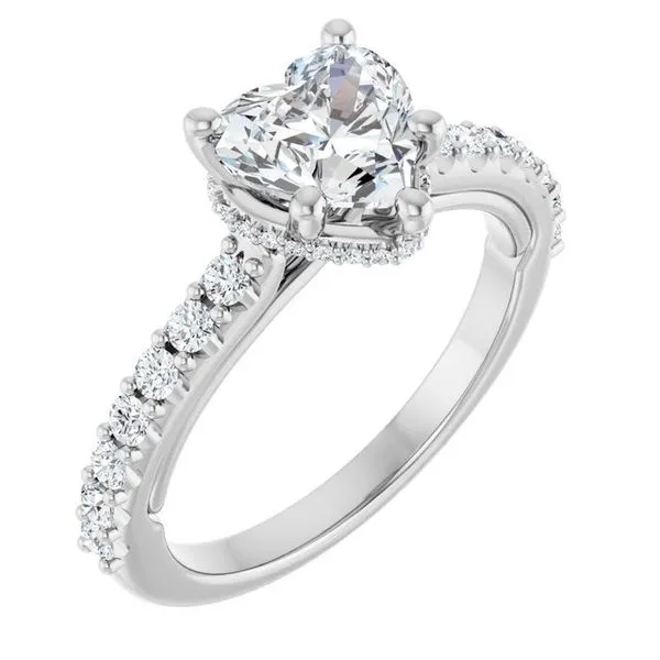 Hidden Halo-Style Engagement Ring