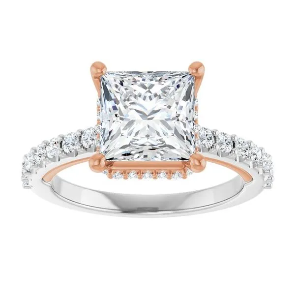 Hidden Halo-Style Engagement Ring Image 3 Clater Jewelers Louisville, KY