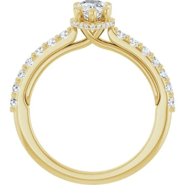 Hidden Halo-Style Engagement Ring Image 2 Clater Jewelers Louisville, KY