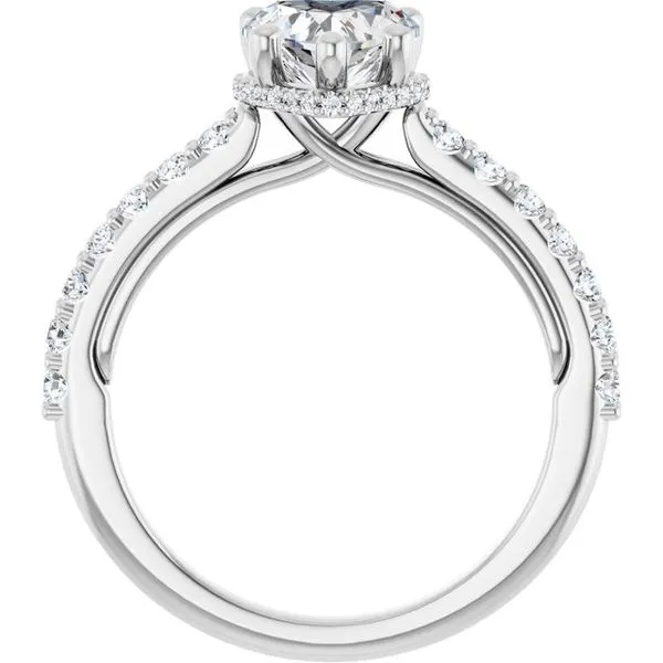 Hidden Halo-Style Engagement Ring Image 2 House of Silva Wooster, OH