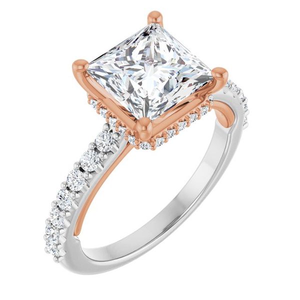 Hidden Halo-Style Engagement Ring