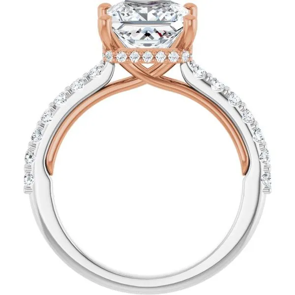 Hidden Halo-Style Engagement Ring Image 2 Berilian Jewelers Folsom, CA