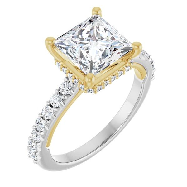 Hidden Halo-Style Engagement Ring