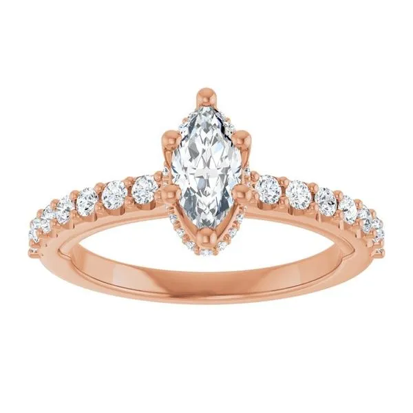 Hidden Halo-Style Engagement Ring Image 3 Arezzo Jewelers Elmwood Park, IL