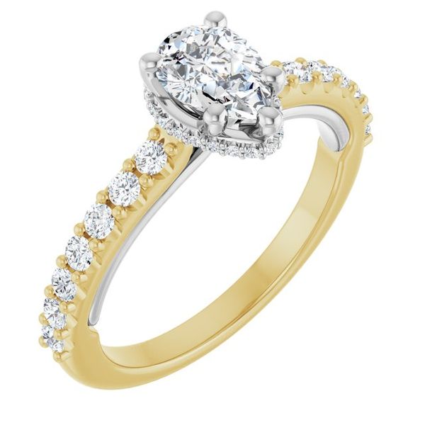 Hidden Halo-Style Engagement Ring