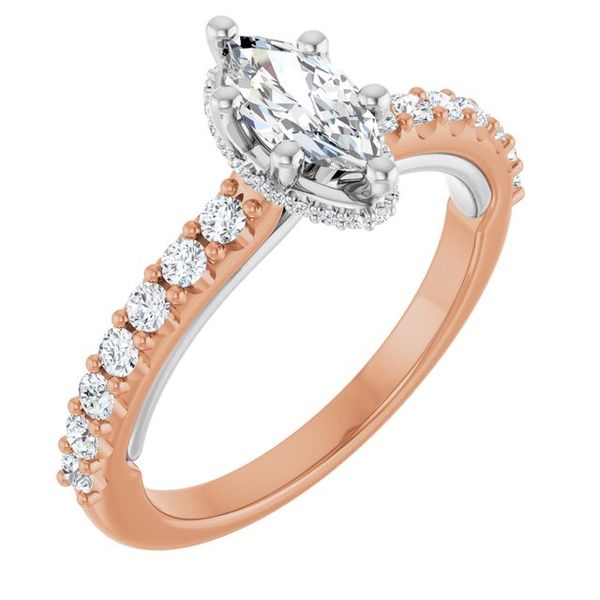 Hidden Halo-Style Engagement Ring