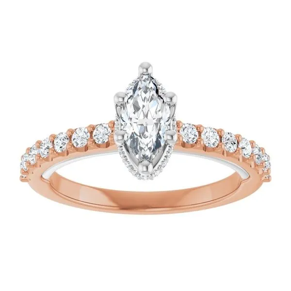 Hidden Halo-Style Engagement Ring Image 3 Ask Design Jewelers Olean, NY