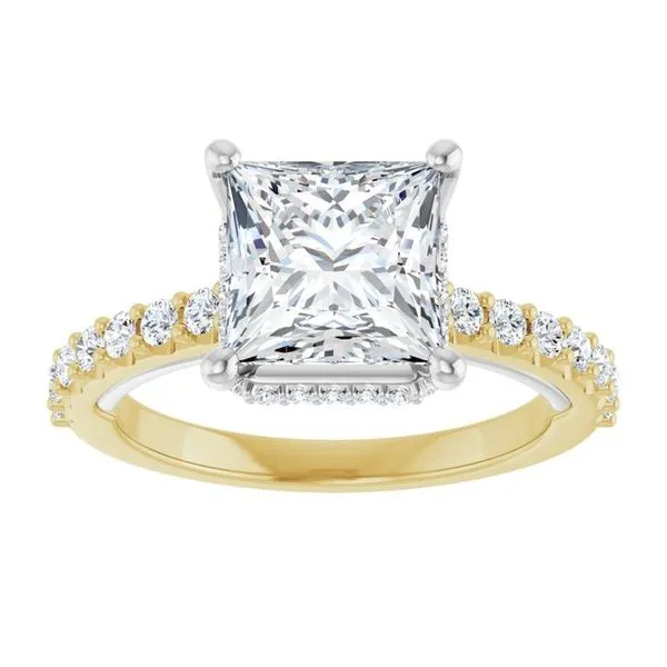 Hidden Halo-Style Engagement Ring Image 3 Golden Sails Jewelers, Inc. Saint Petersburg, FL