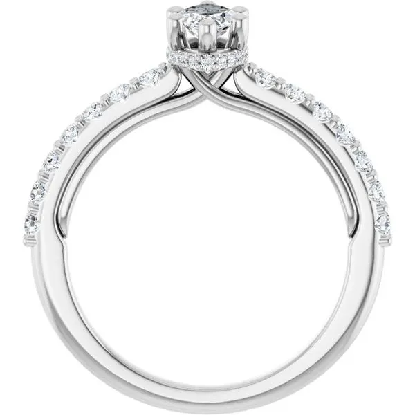 Hidden Halo-Style Engagement Ring Image 2 Clater Jewelers Louisville, KY