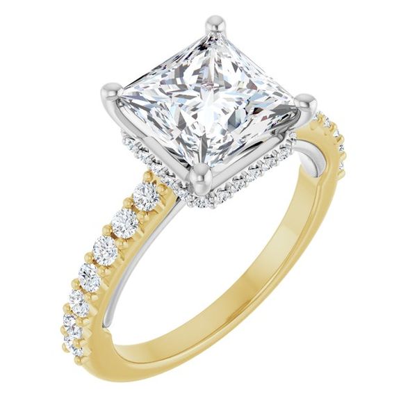 Hidden Halo-Style Engagement Ring