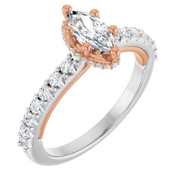 Hidden Halo-Style Engagement Ring