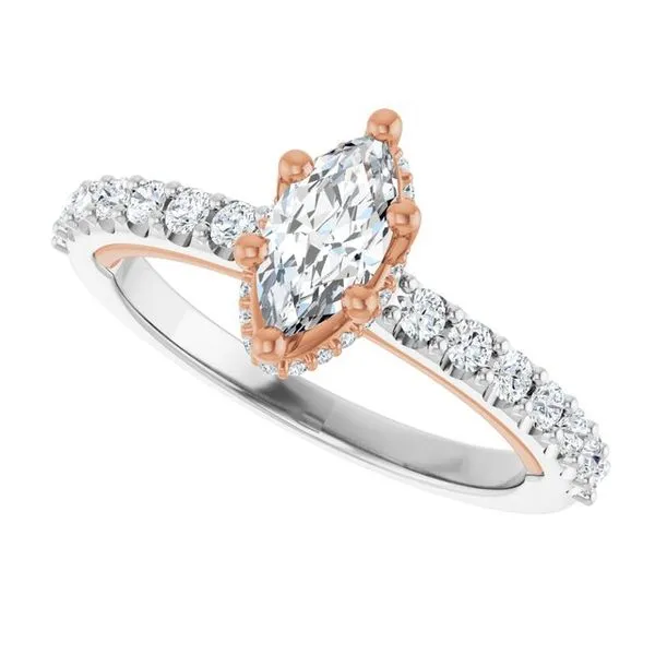 Hidden Halo-Style Engagement Ring Image 5 Clater Jewelers Louisville, KY