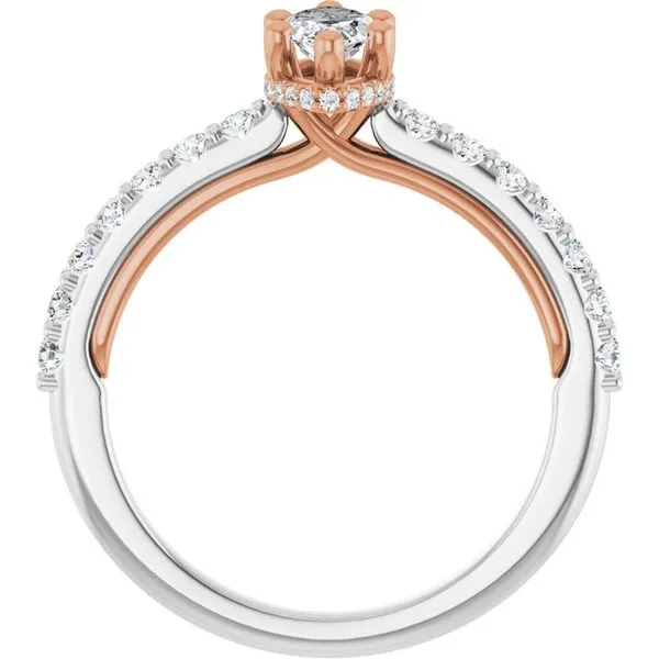 Hidden Halo-Style Engagement Ring Image 2 House of Silva Wooster, OH