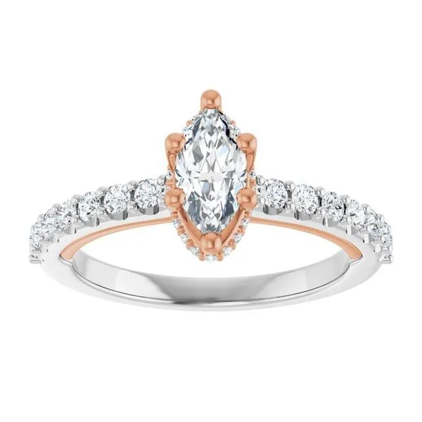 Hidden Halo-Style Engagement Ring Image 3 House of Silva Wooster, OH