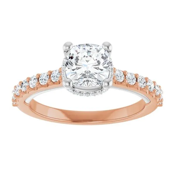 Hidden Halo-Style Engagement Ring Image 3 Clater Jewelers Louisville, KY