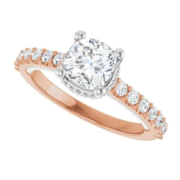 Hidden Halo-Style Engagement Ring Image 5 Clater Jewelers Louisville, KY