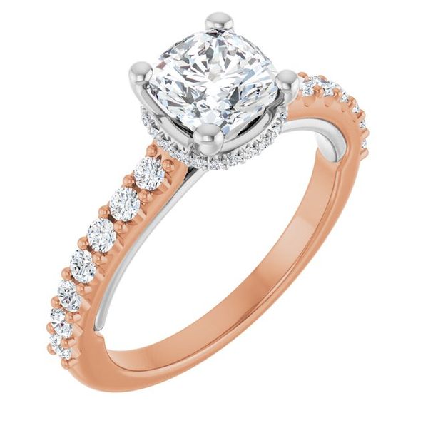 Hidden Halo-Style Engagement Ring