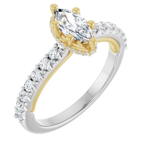 Hidden Halo-Style Engagement Ring