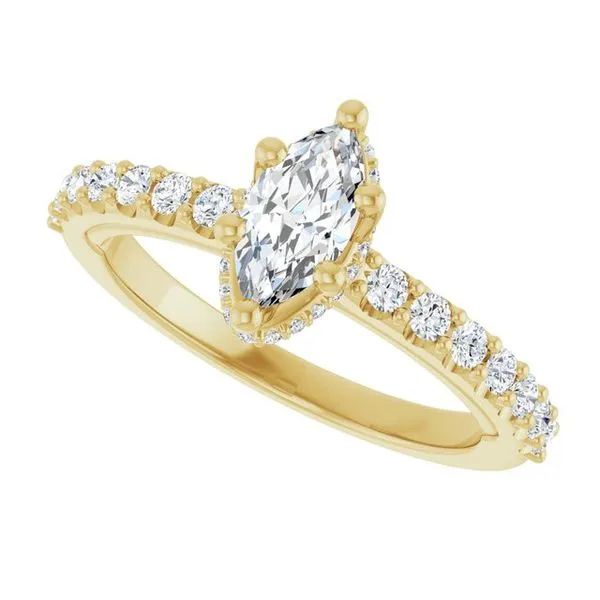 Hidden Halo-Style Engagement Ring Image 5 Clater Jewelers Louisville, KY