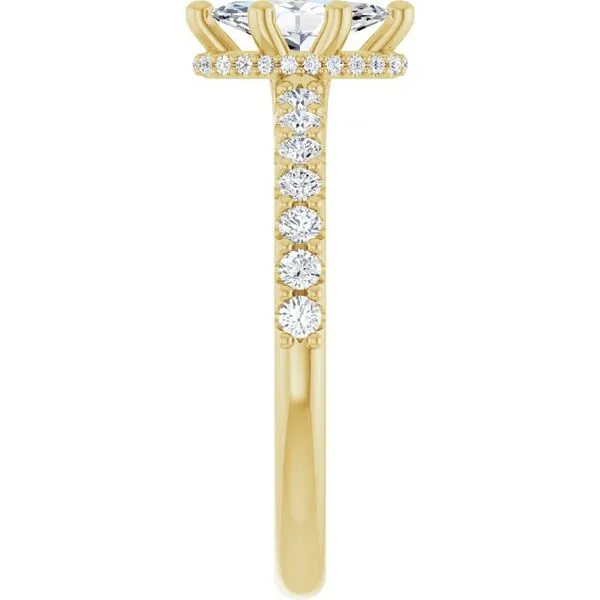 Hidden Halo-Style Engagement Ring Image 4 Clater Jewelers Louisville, KY