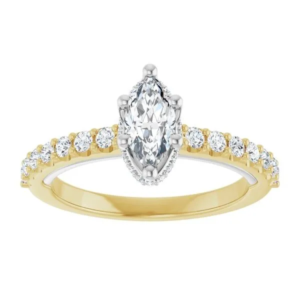 Hidden Halo-Style Engagement Ring Image 3 House of Silva Wooster, OH