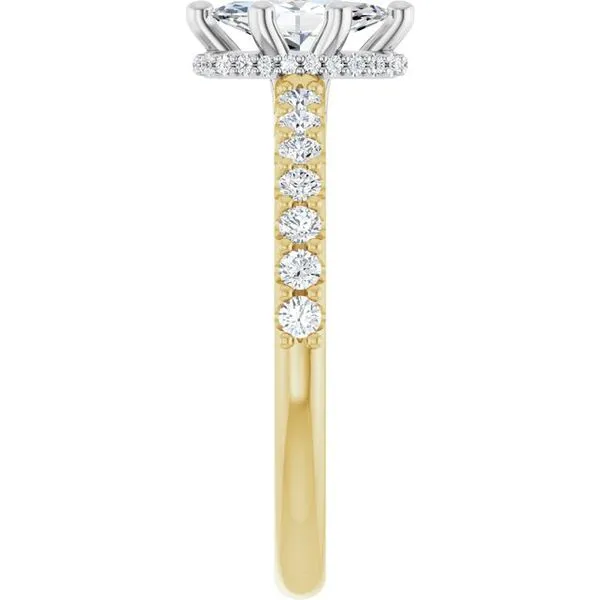 Hidden Halo-Style Engagement Ring Image 4 House of Silva Wooster, OH