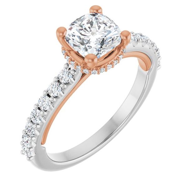 Hidden Halo-Style Engagement Ring