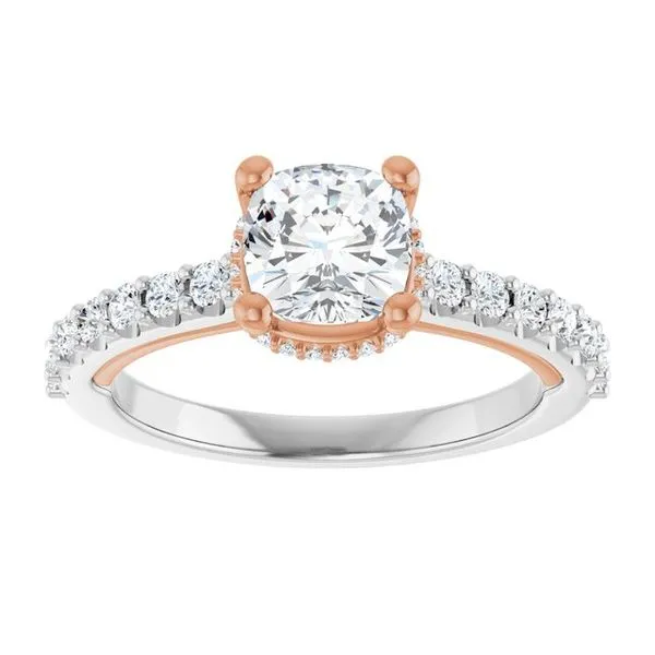 Hidden Halo-Style Engagement Ring Image 3 Austin's Fine Diamonds & Jewelry Lyndhurst, NJ