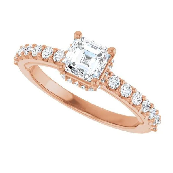 Hidden Halo-Style Engagement Ring Image 5 Vulcan's Forge LLC KANSAS CITY, MO