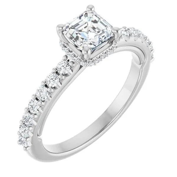 Hidden Halo-Style Engagement Ring Paul James Jewelers Angels Camp, CA