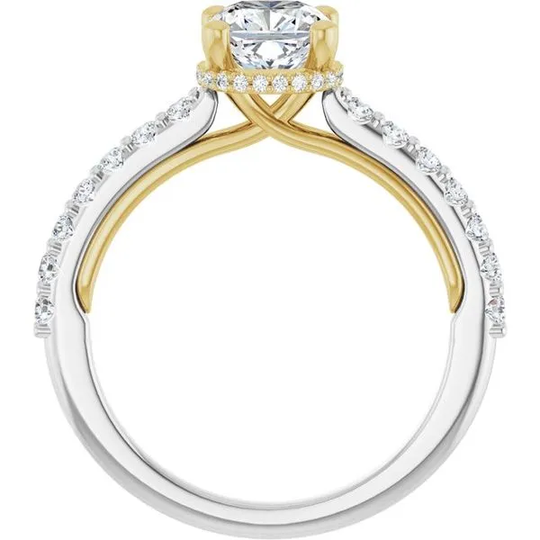 Hidden Halo-Style Engagement Ring Image 2 House of Silva Wooster, OH
