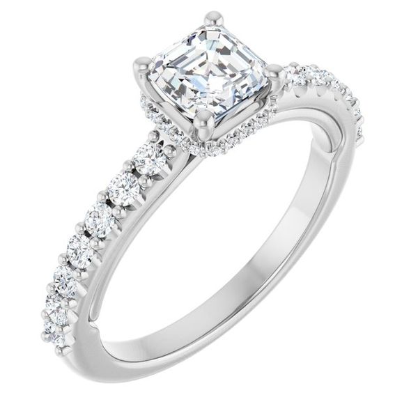 Hidden Halo-Style Engagement Ring