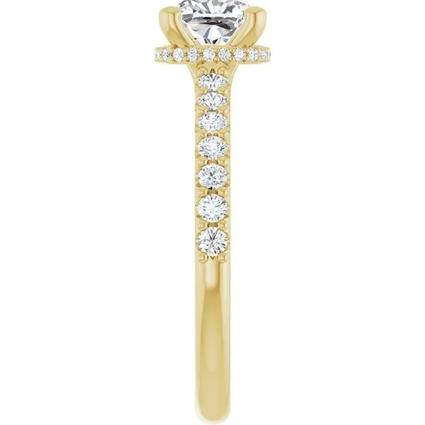Hidden Halo-Style Engagement Ring Image 4 Clater Jewelers Louisville, KY