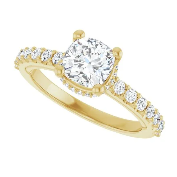 Hidden Halo-Style Engagement Ring Image 5 Clater Jewelers Louisville, KY