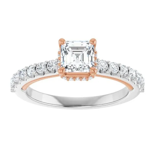 Hidden Halo-Style Engagement Ring Image 3 Clater Jewelers Louisville, KY