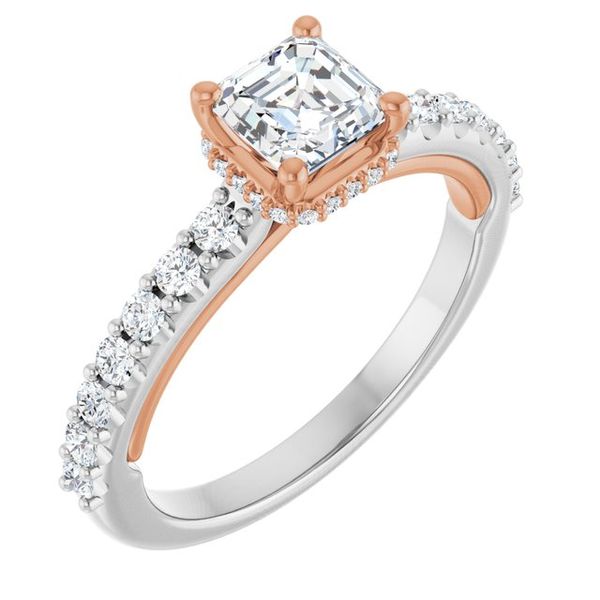Hidden Halo-Style Engagement Ring