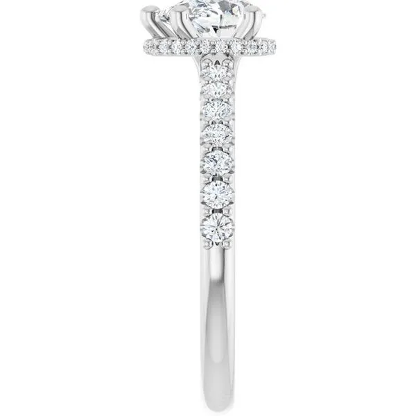 Hidden Halo-Style Engagement Ring Image 4 Clater Jewelers Louisville, KY