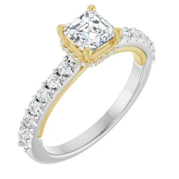 Hidden Halo-Style Engagement Ring