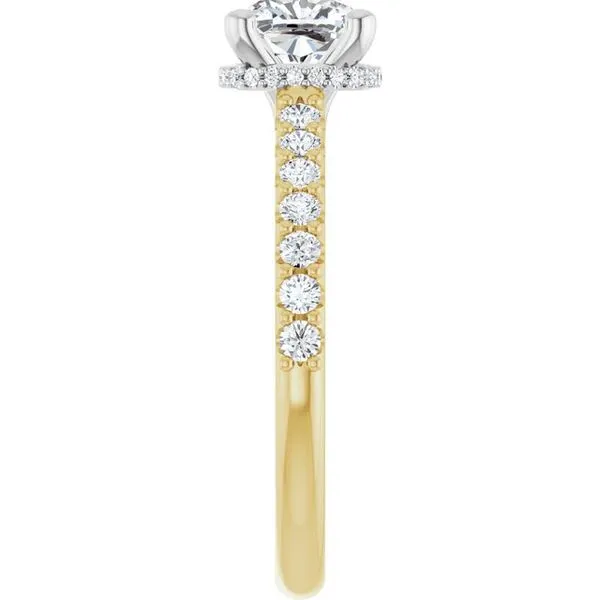 Hidden Halo-Style Engagement Ring Image 4 Clater Jewelers Louisville, KY